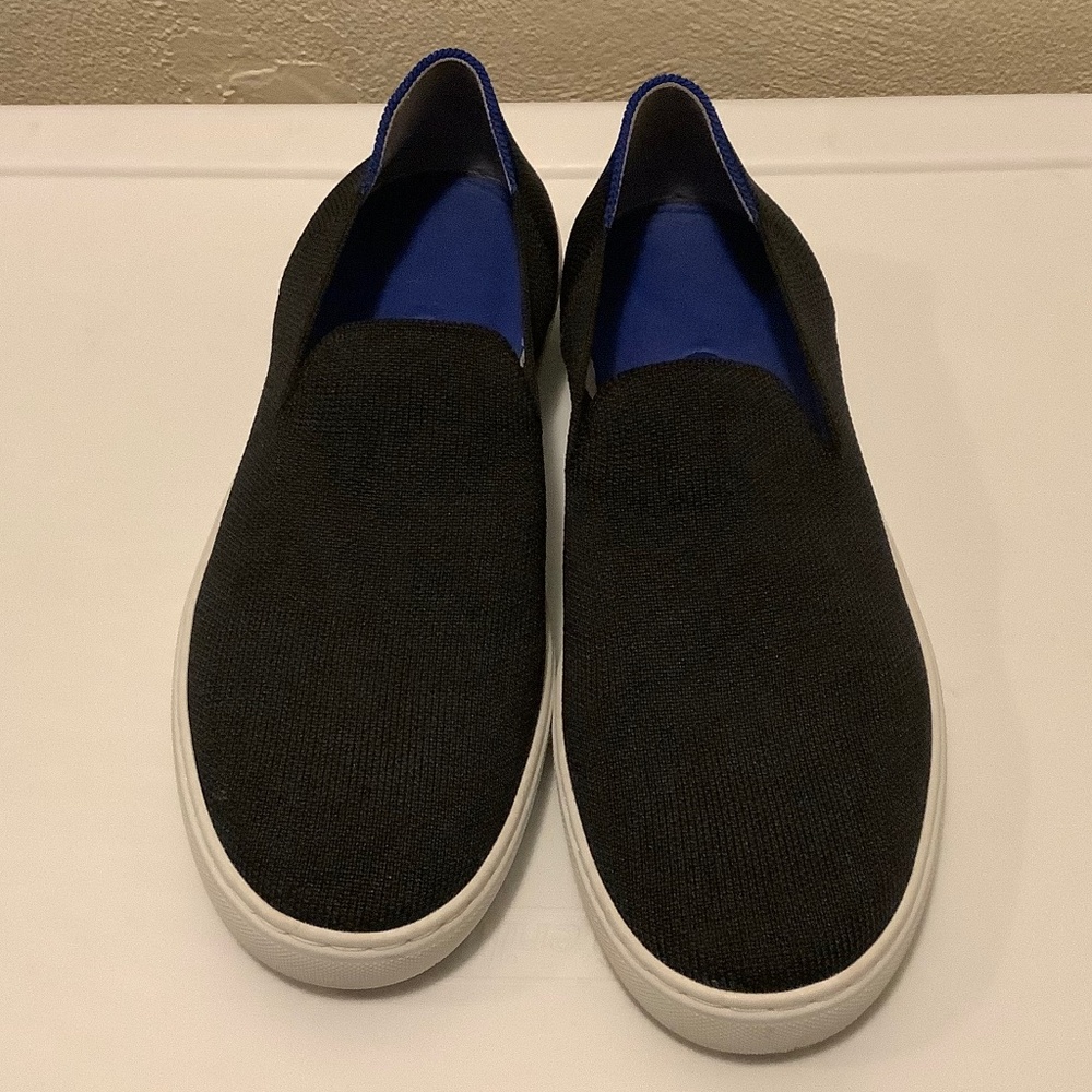 ROTHY’S| Black Slip on Sneaker Sz 8 Casual Comfort - Picture 2 of 11